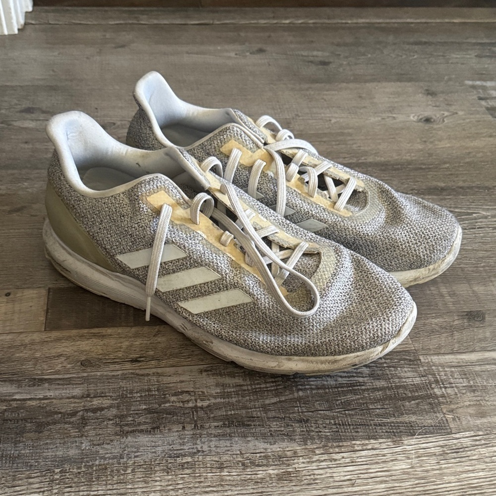 adidas Gray and White Athletic Shoes
